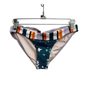 💎 Maaji Bikini Bottom Floral Stripes NEW